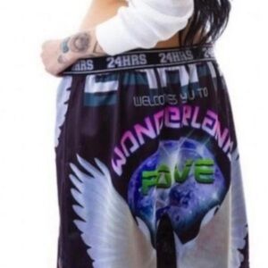 {NWT} 24 HRS by IRON FIST Wonderland Mesh Shorts Size M